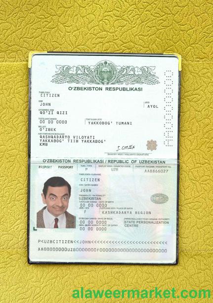 Uzbekistan pass photo look